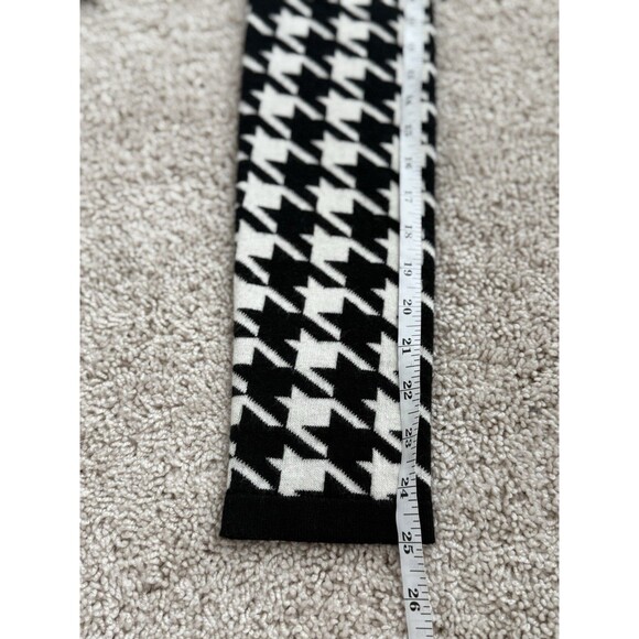 Brooks Brothers Women’s M Houndstooth V-neck Tie Merino Wool Blend Sweater - Picture 7 of 7